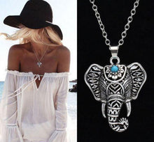 Turquoise Chic  Elephant Necklace
