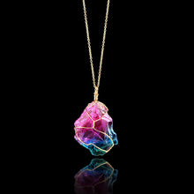 Natural Crystal Stone Pendant Necklace