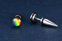 Rainbow Stud Pride Earrings