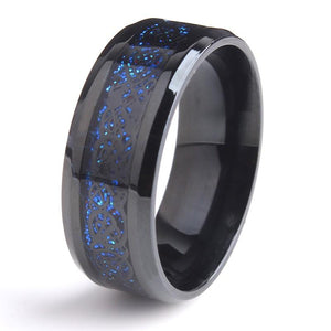Blue Firestone Dragon Ring