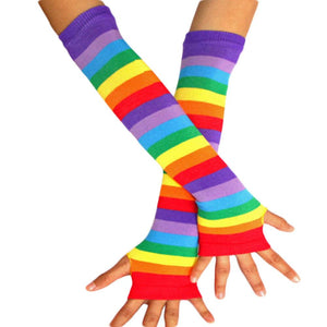 Rainbow LGBT Fingerless  Arm Warmers