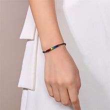Rainbow Black Stainless Steel ID Bracelet