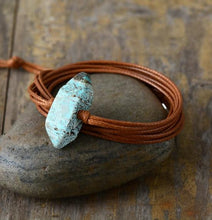 Handmade Hexagonal Natural Jasper Stone Wrap Bracelet