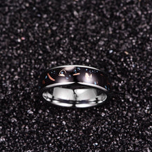 Black Throwback  Retro Copper Shavings Tungsten Ring