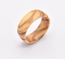 8MM Natural Olive Wood Ring