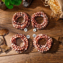 Pink Aventurine 108 Bead Mala Bracelet-Necklace